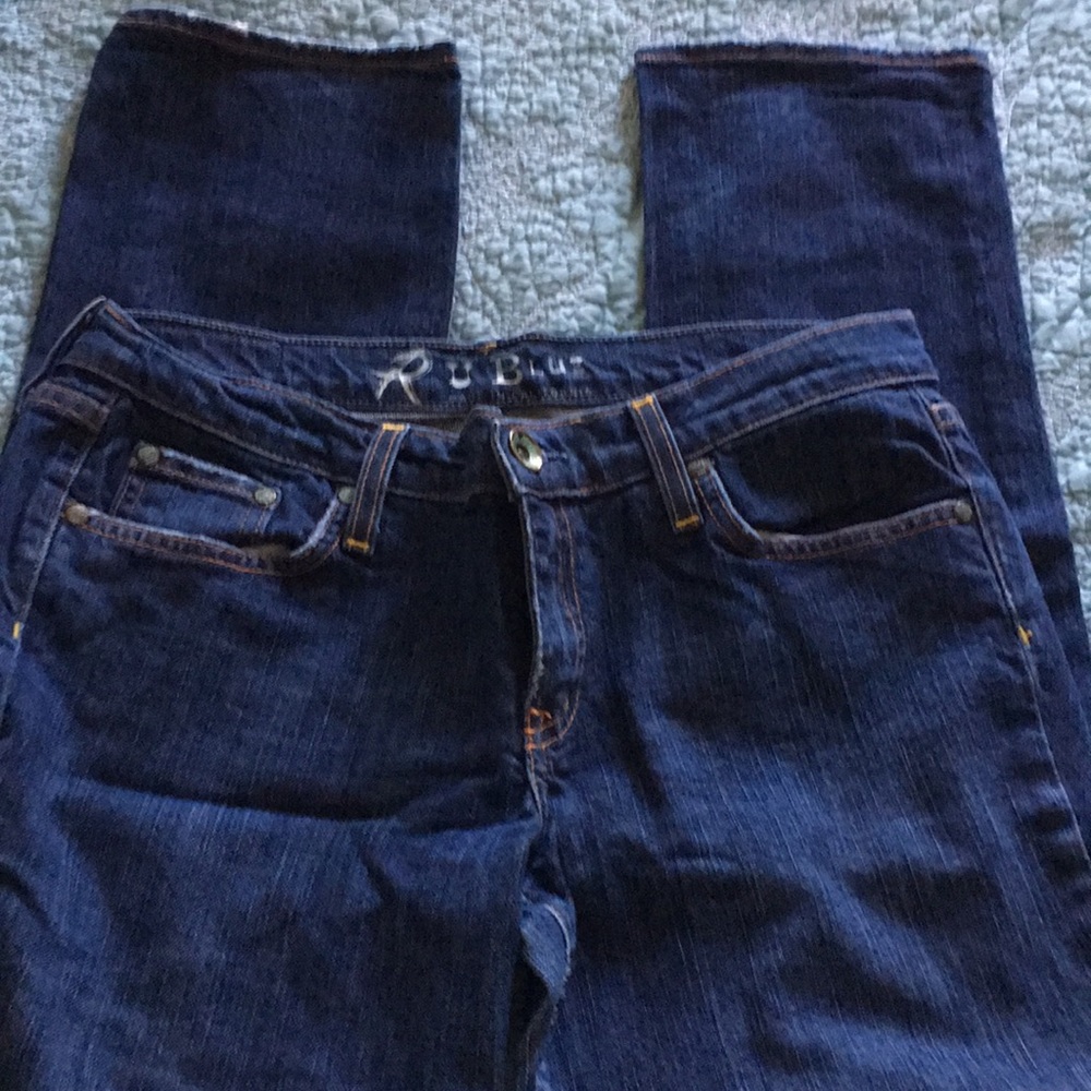 R U Blue straight leg jeans made in California!